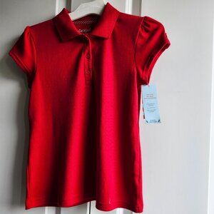 CAT&JACK Boys Red Polo Shirt, Size Medium (8)